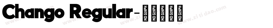 Chango Regular字体转换